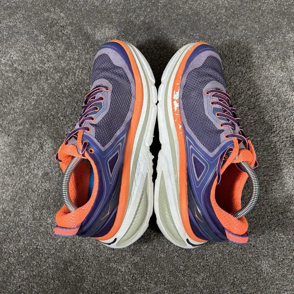 Hoka One One Bondi 4 1007862 CBNCR Women Size 10.5 Purple Running Shoes Used